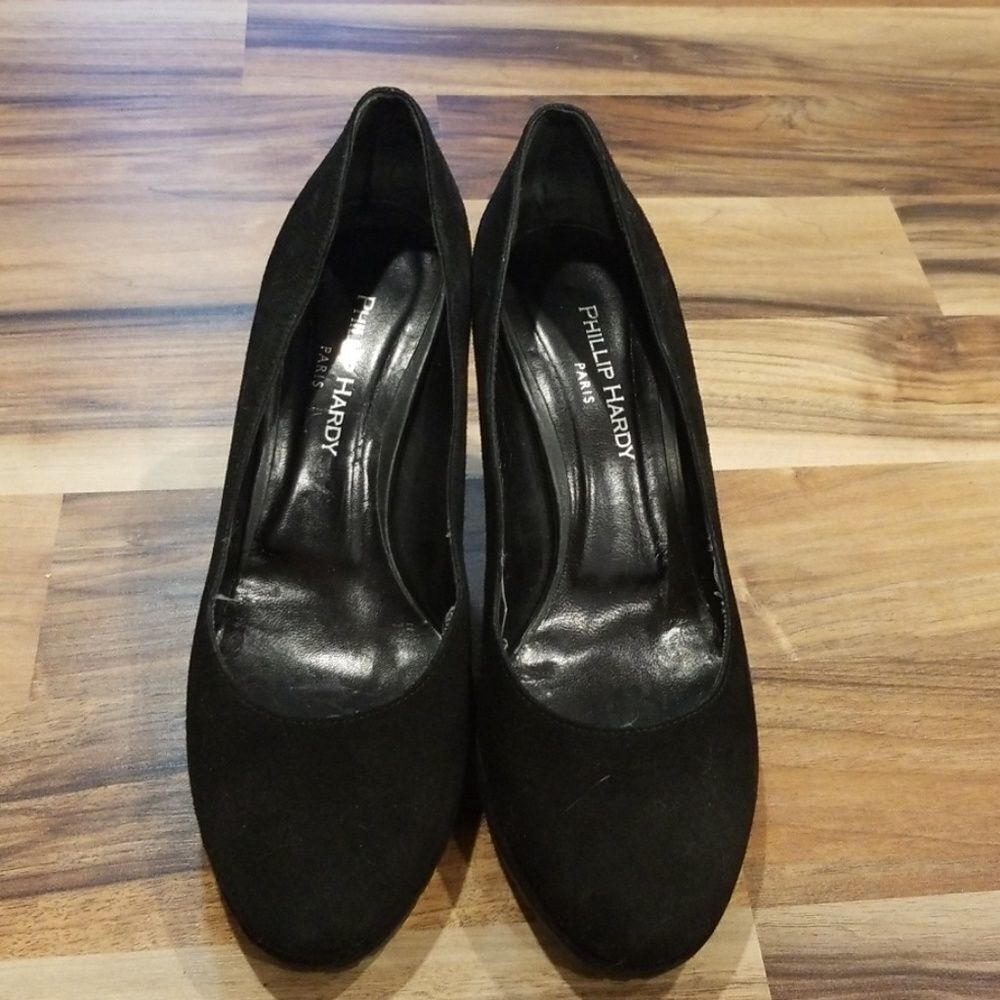 Phillip Hardy Paris black suede pumps size EU 40